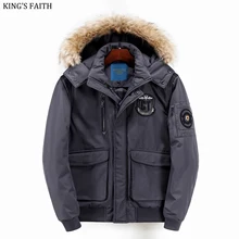 King’s Faith 2017 Winter New Tough Guy Style Warm Thick Parka Men Casual Hood Coats Fit Snow Cold 2523