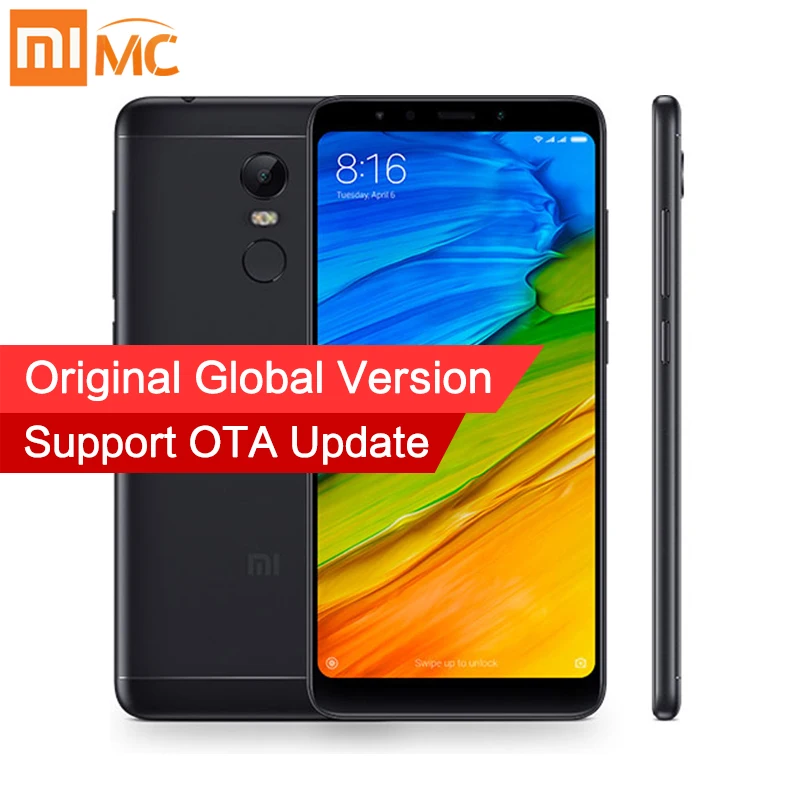 В наличии глобальная версия Xiaomi Redmi 5 Plus 4 Гб 64 Смартфон 99 &quotполный экран Snapdragon 625