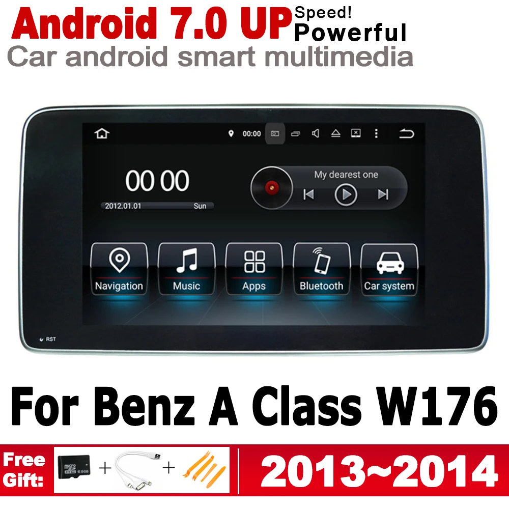 

Screen Stereo Android Car GPS Navi Map For Mercedes Benz A Class W176 2013~2014 NTG Original Style Multimedia Player Auto Radio