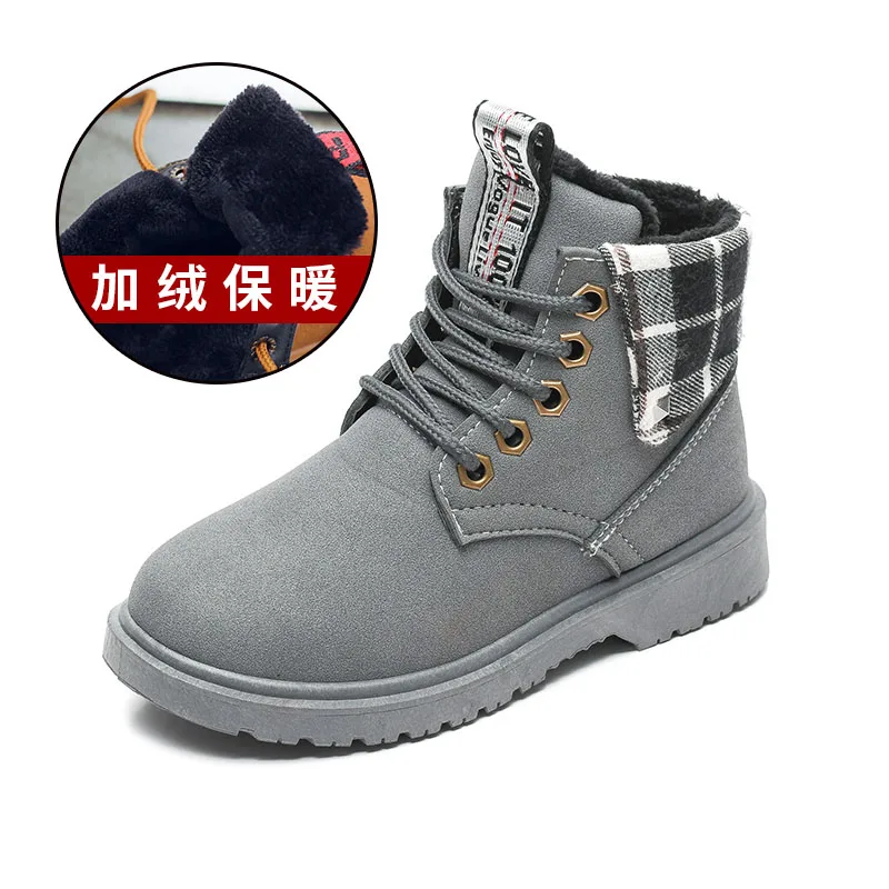 New luxury Boys Boots Inside Fur Winter Boots for Kids Good Quality Snow Boots Kids Casual Boots Lace Up Children Casual Shoes New luxury Boys Boots Inside Fur Winter Boots for Kids Good Quality Snow Boots Kids Casual Boots Lace Up Children Casual Shoes