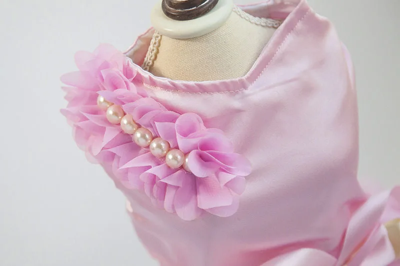 SYDZSW Dog Tutu Dress Pet Clothing for Small Dogs Cats Luxury Pearl Bowknot Puppy Dog Princess Dress Chihuahua Costume Wholesale4