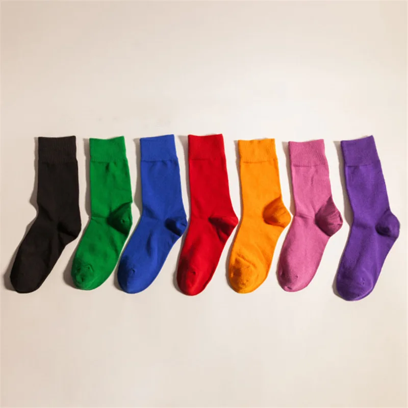[EIOISAPRA] хлопковые носки ярких цветов в Корейском стиле женские милые короткие носки по щиколотку желтые, синие, фиолетовые, зеленые, красные, черные носки для девочек в подарок