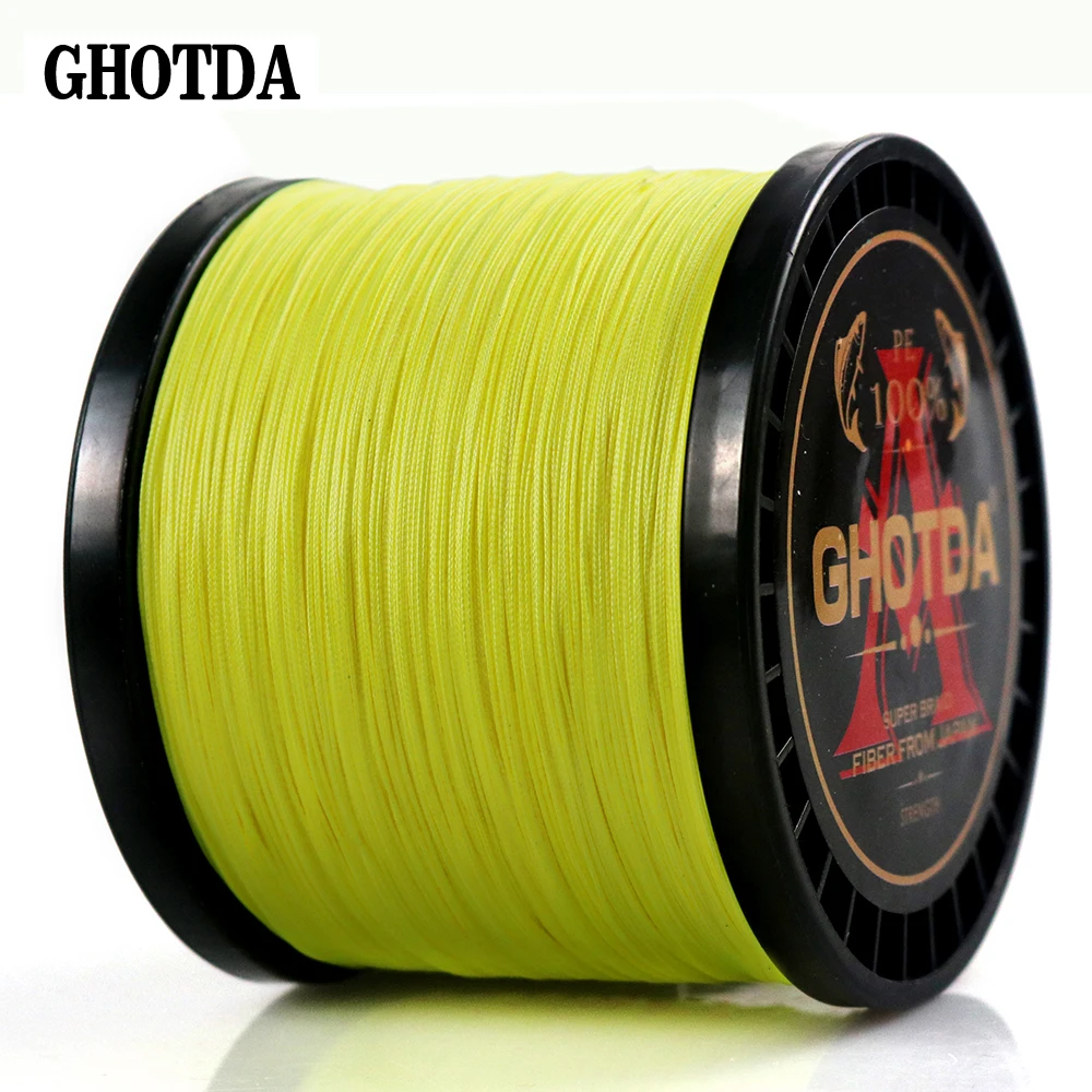 8 прядей плетения из полиэтиленовой плетеной лески GHOTDA1000M 13 фунтов 119LB|Рыболовные