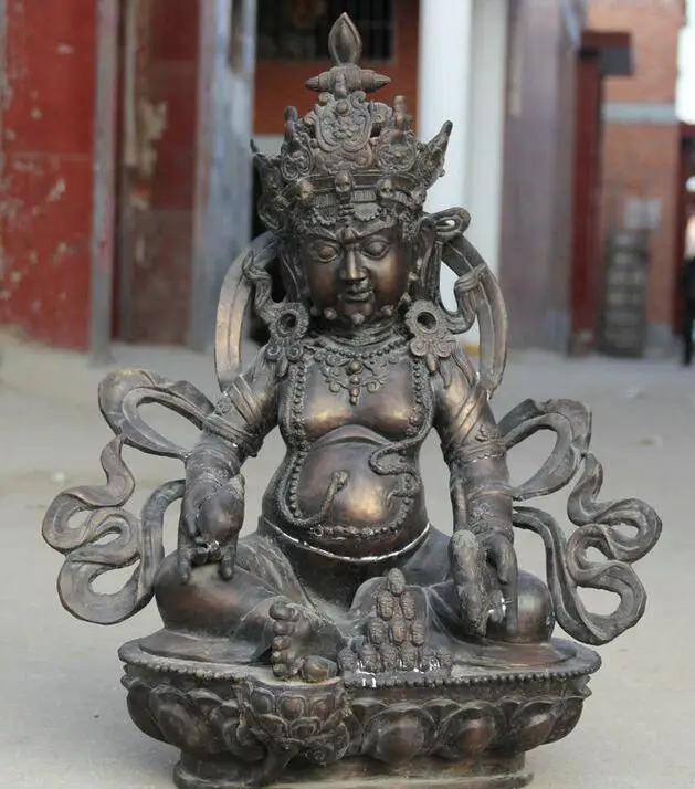 

Details about 24" Chinese Feng Shui Bronze Seat Yellow Jambhala Wealth God Hold Mouse Statue