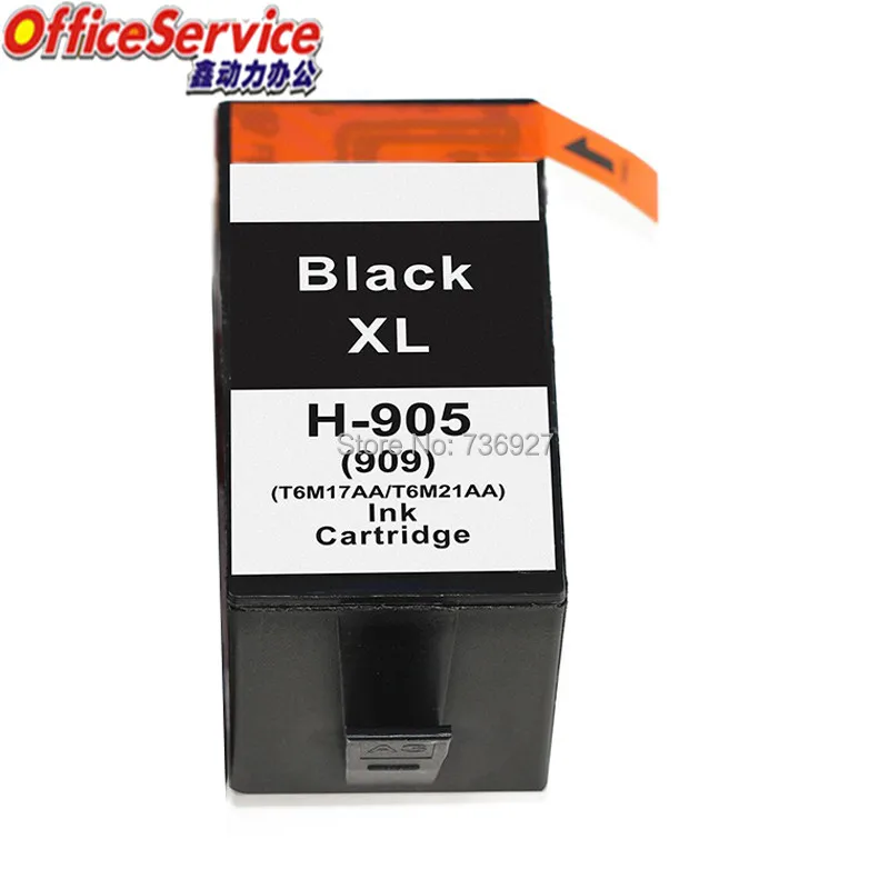 

1 Black T6M17AA T6M21AA Compatible Ink Cartridge For HP 905 HP905 HP909, suit for Officejet Pro 6960 6970 6950 6956 Printer