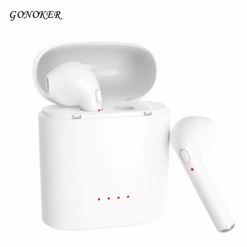 

Bluetooth Earphones, TWS-I7 Mini Wireless In-Ear Headphones Earpiece with Mic Hands Free Noise Cancelling for all Smartphones