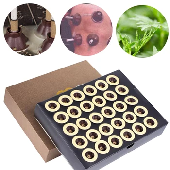 

60pcs/lot Self-adhesive Points Massage Moxa Stick Mini Moxibustion Tube Paste Self-stick Moxa Candle Massager D015