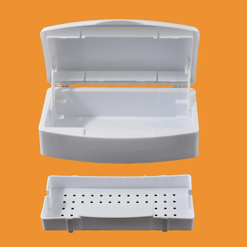 

Nail Sterilizer Tray Box Sterilizing Clean Nail Art Salon Manicure Storage Case Implement Tool