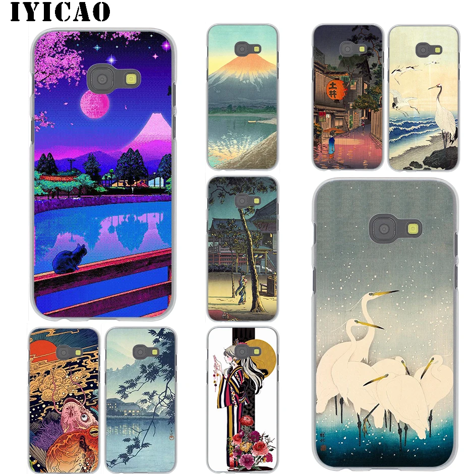 IYICAO искусство в японском стиле для Samsung Galaxy A3 A5 A6 A7 A8 Plus A9 A10 A30 A40 A50 A70 M10 M20 M30 A10S A20S A30S