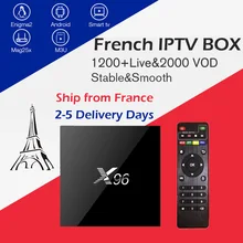 На арабском и французском языках IP tv box X96 2G16G Amlogic S905X android tv box 1200+ каналы и VOD для Бельгия Франция Марокко smart set top tv box