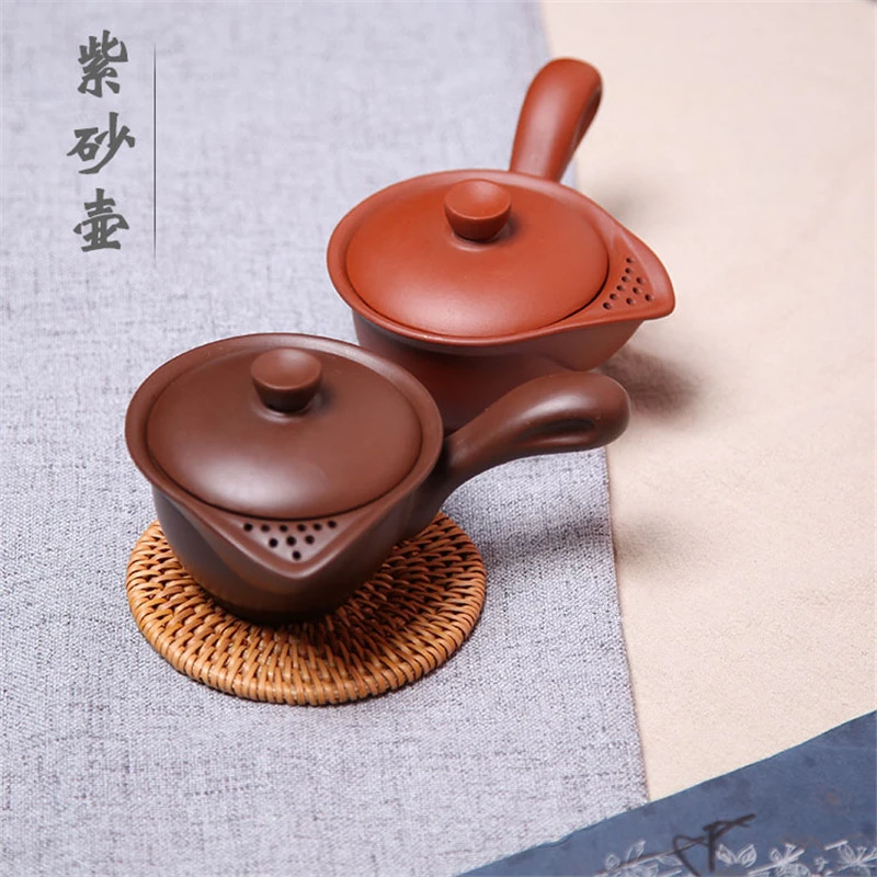 

Ceramic Mini Hand Teapots 150ml Famous Zisha Teapot Porcelain Handmade Purple Clay Mud Small Pot Master Maker Tea Pots