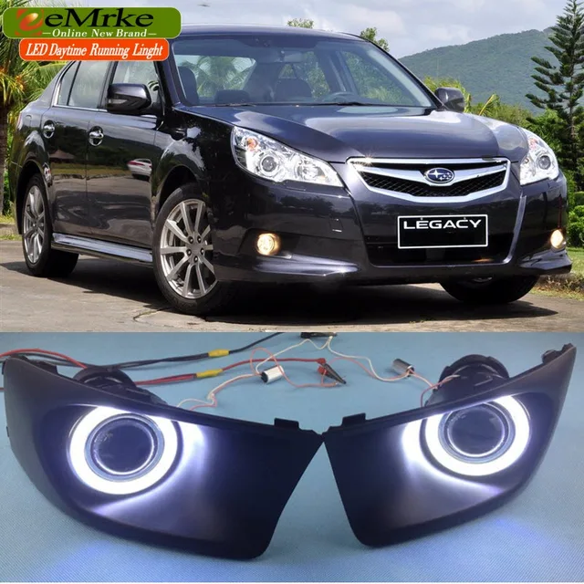 eeMRke FOR Subaru Legacy Wagon / Sedan 2010 2011 2012 Angel Eye Fog DRL