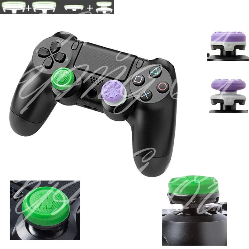 

Gold Custom Metal Thumbsticks Analogue Controller Bullet Buttons Chrome D-pad For Sony PS4 Controllers