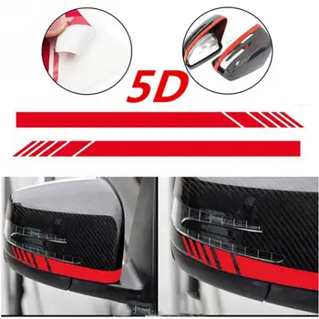 

1Pair Side Mirror Sticker Vinyl 5D Decal Stripe Sticker Funny Durable Rearview Mirror 14*3CM #08