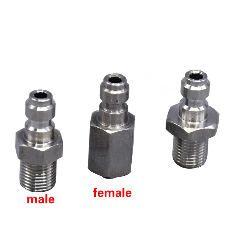 

2pcs Pneumatic fittings High pressure Quick connector Quick Coupling Quick push in connector female/male BSP1/8 NPT1/8 M10*1