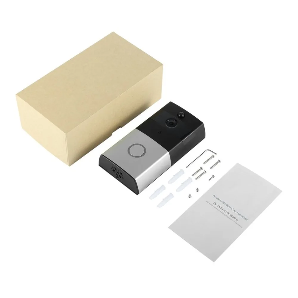 

1080P Wireless WiFi Battery Ring Video Doorbell HD 2.4G Phone Remote PIR Motion Two-way Talk Home Alarm Security