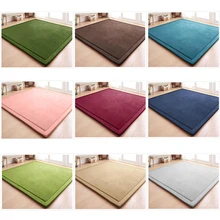 Loartee домашний спальня, зал гостиная детская комната ковер коралловый бархат нескользящий ковер простой стиль свежий домашний декор