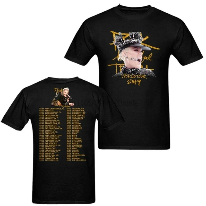

P!NK PINK BEAUTIFUL TRAUMA 2019 TOUR Cotton PrintedT shirt size S-3XL