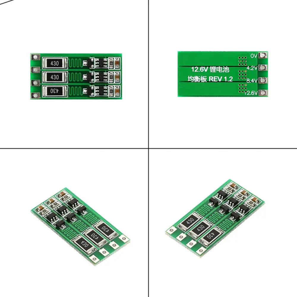 Universal 2S 3S 4S 100mA/300mA External balanced Board 18650 Lithium Battery Module with balance 7.4V 8.4V 11.1V 12.6V 14.8V