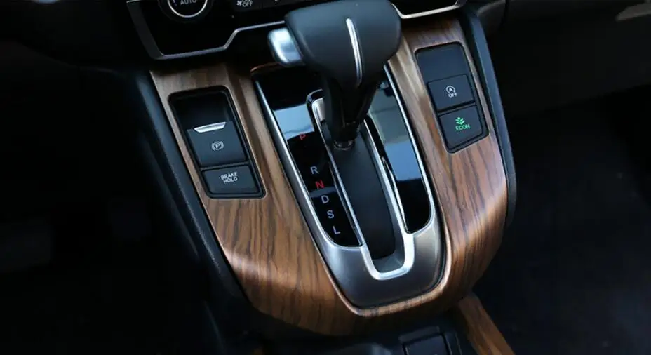 Luxury Wood Chrome For Honda CRV 2017 Car Interior Gear Panel Decorative Frame Cover Trims Styling Auto Accessories | Автомобили и