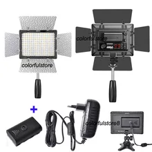 YongNuo светодиодный видео свет двери сарая YN-160III YN160III лампа студийное освещение для Canon Nikon HotShoe DSLR+ AC зарядное устройство для адаптера