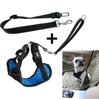 

2017 Mulfunctional New Dog Car Safety Seat Belt Massage Comfortable Harness With Adjustable Neck Reflective Brim for Safety