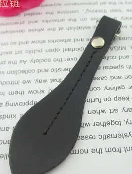 

20pcs big leather Zipper Pull round* Zip Puller*Zip Fastener*zip slider*zipper replacement black free shipping
