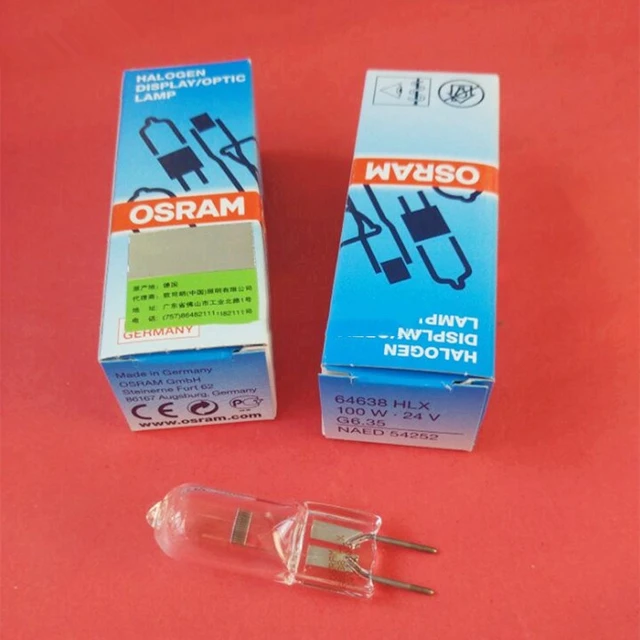 For 10pcs OSRAM 64638 HLX 24V 100W halogen lamp transverse filament HLX64638 24V100W bulb Angenieux surgical light DHL EMS
