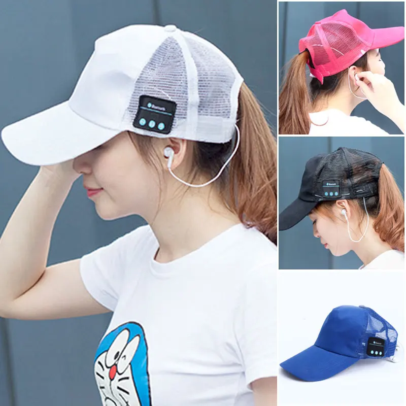 

Vapeonly Wireless Bluetooth Headphone Music Sport Cap Smart Baseball Hat with Hands-free Mic Earphone Sun Cap for iphone Samsung