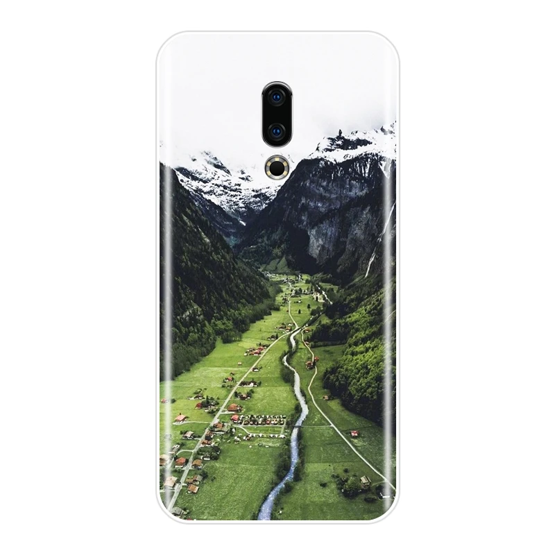 Чехол для Meizu U10 U20 Pro 6 7 Plus Mountain Travel Cloud силиконовый мягкий чехол 15 Lite 16 16th 16x