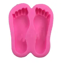 New 3D Baby Shower Feet Silicone Fondant Mould