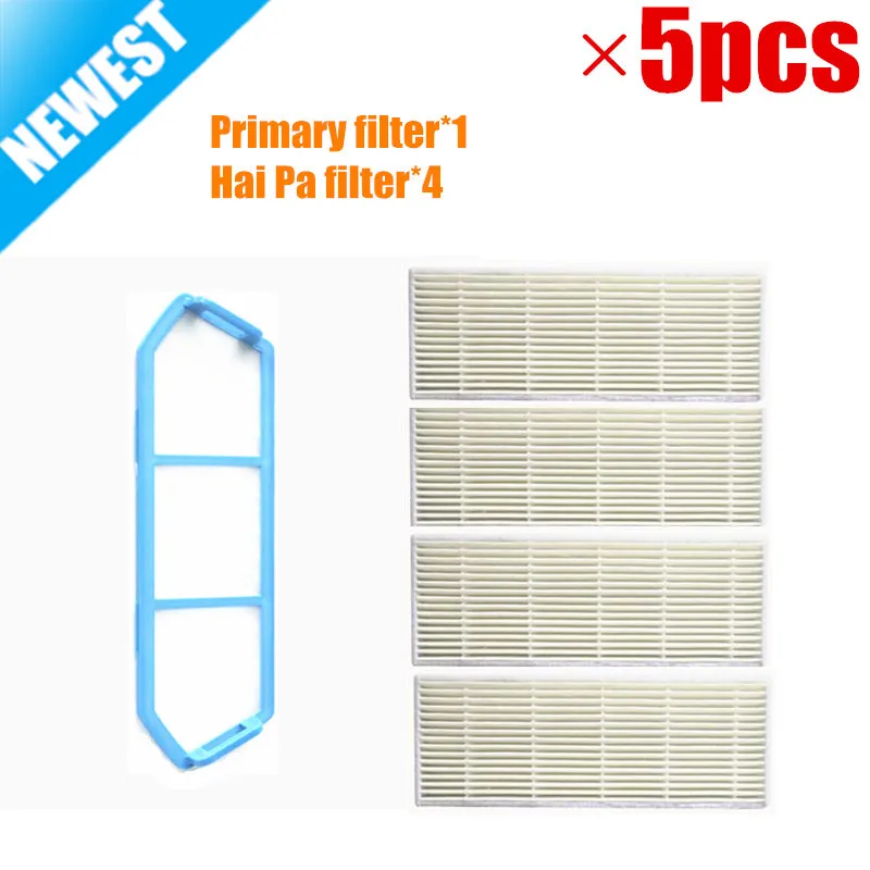 ILIFE A4 A4s Original Primary filter*1 + Hai Pa filter*4 for ILIFE A4s