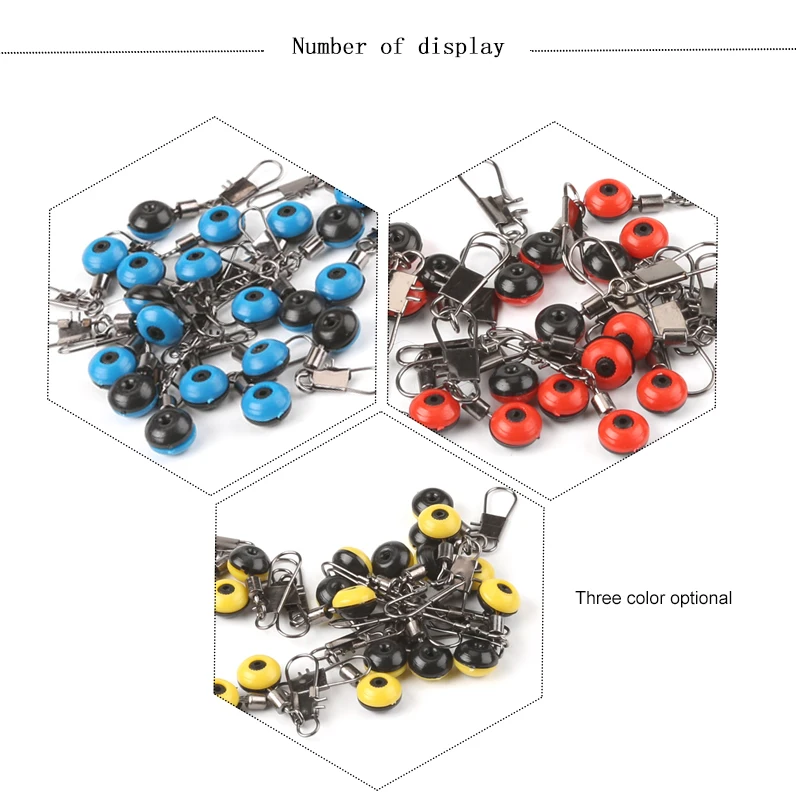 

DONQL 20pcs/100pcs Space Beans Float Stopper Fishing Line Pedestal Connector Interlock Snap Fishing Tackle Supplies Accessories