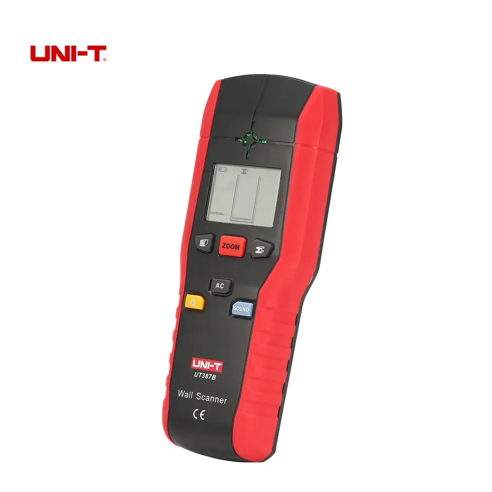 

UNI-T UT387B Digital 3in1 Handheld Lcd display Wall Stud Center Scanner Wood Metal AC Live Wire Detector Electric Box Finder