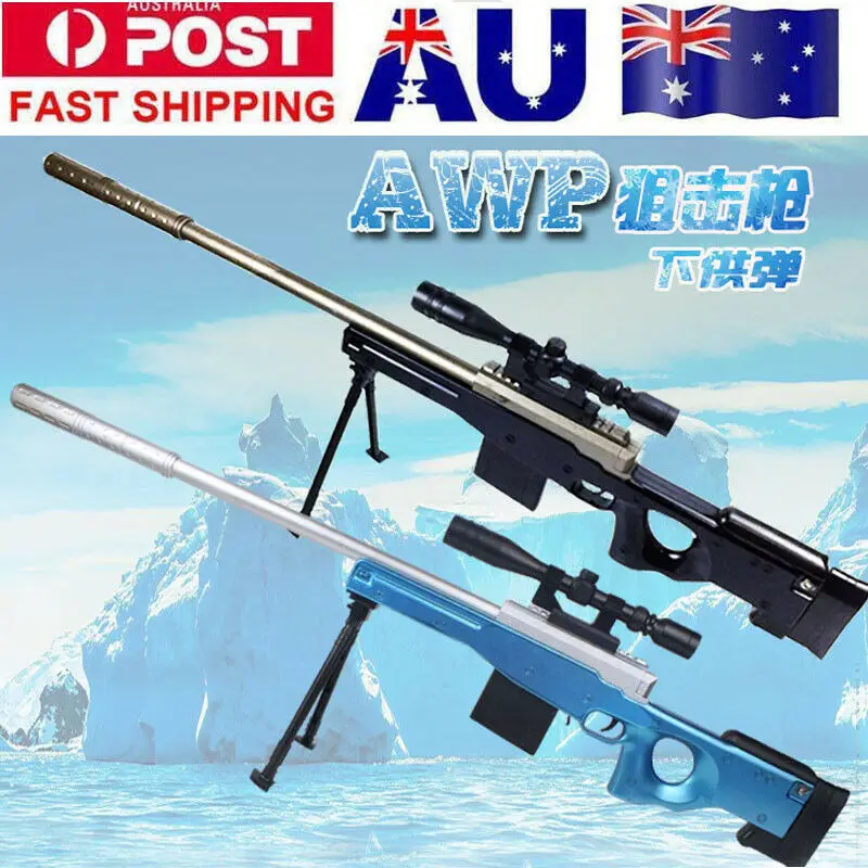 

Zhenduo Toy Manual AWM Sniper Gel Ball Blaster Mag-fed Water Bullets Dart Toy Rifle AU Stock
