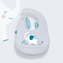 Водонепроницаемые детские нагрудники силиконовые кормления детский слюнявчик полотенце для новорожденных мультфильм фартуки, детские на...(China)