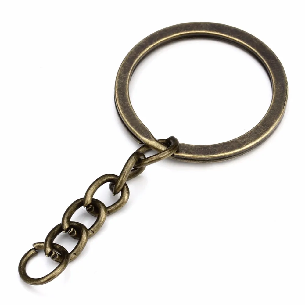 Цепочка для ключей металлическая с разрезом 20 шт./лот|split ring keychain|keychain wholesalering keychain