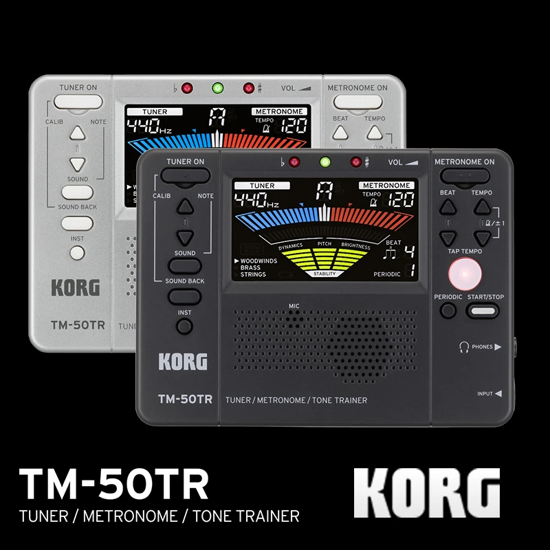 Korg TM50TR TM 50TR универсальный прибор тюнер/тренажер метроном/тональный тренажер