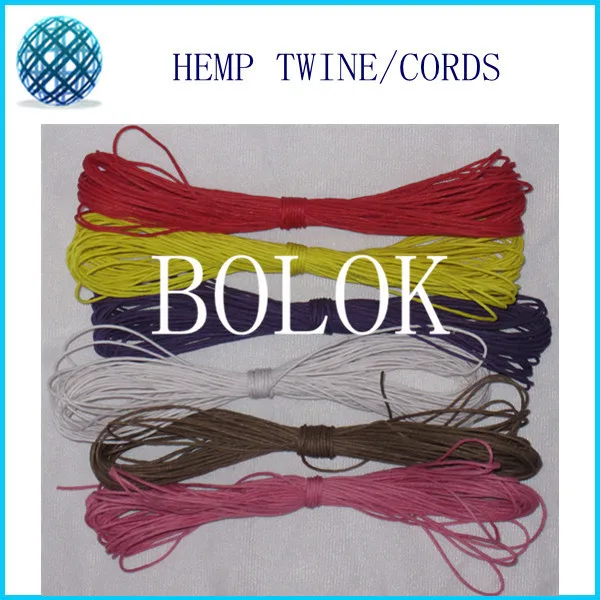 

free shipping 100pcs/lot 1mm waxed and colored hemp cords (10m/bundle)(total 1000m) 12 Kinds color wholesales