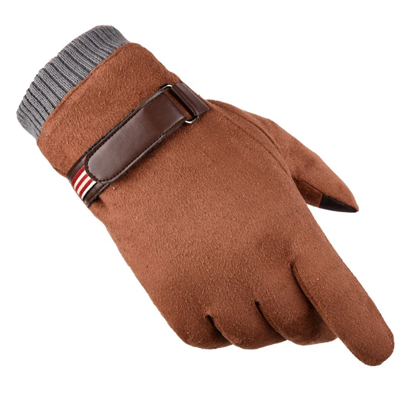 EAGLEBORN мужские перчатки полный палец смартфон зимние перчатки сенсорный экран кашемировые перчатки варежки ветрозащитные холодную погоду