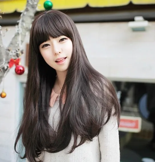 New Styles Women Fashion Sex Korea Hair Style For Beautiful Girl Big Wavy Long Brown Wigs With