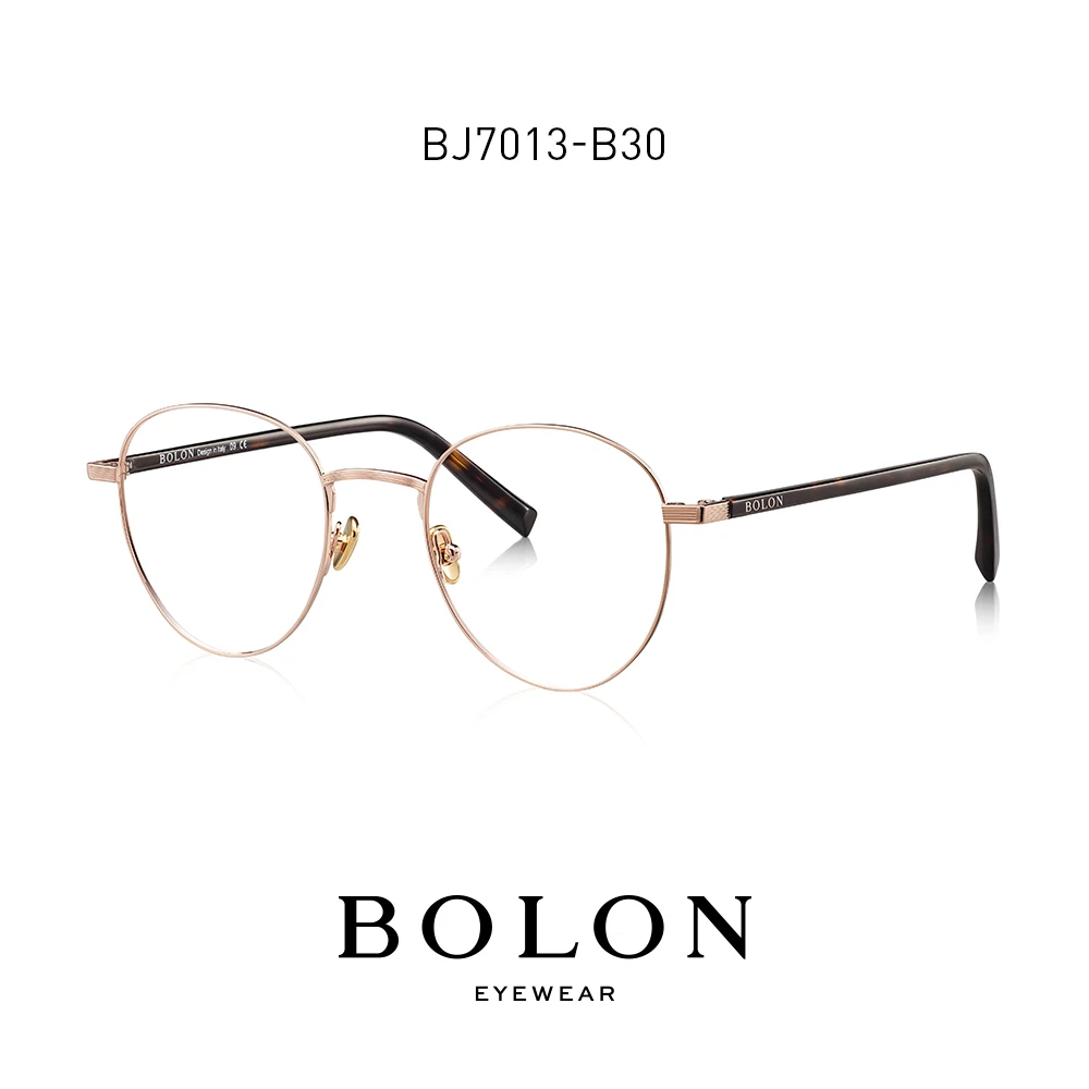BOLON оправа для очков для мужчин и женщин новые седельные очки для зрения оптические очки унисекс оправа для очков BJ7013 - Цвет оправы: B30 Rose Gold