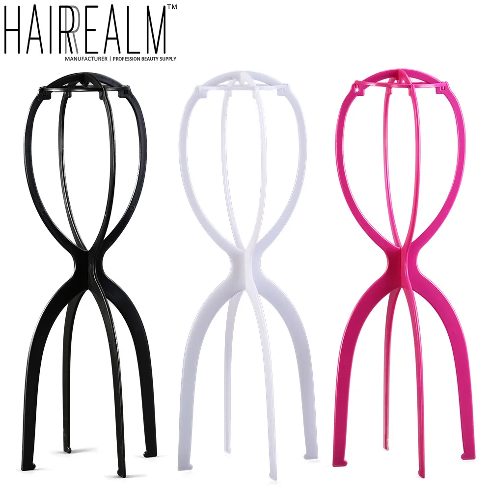 20 Inches TALL Plastic Wig Stand for Long Wig Portable Folding Wig