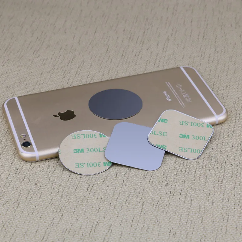 Metal Plate With Sticker Use For Magnetic Car Phone Holder Accessories Replacement Metal Plate iron sheet For Magnet Stand mobile stand for home