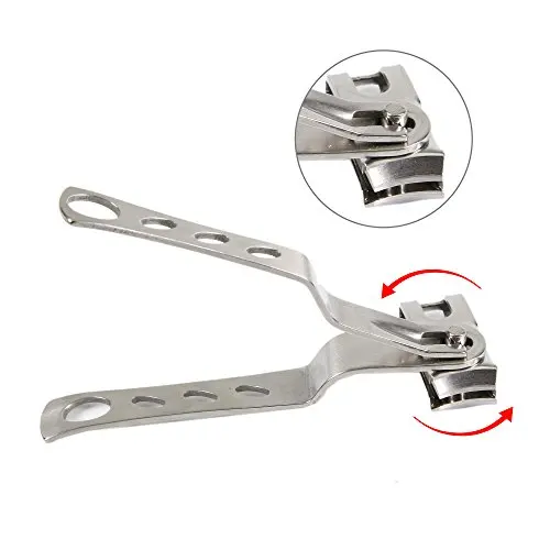 

8cm 360 Degree Rotate Swivel Fingernail Clipper Toenail Toe Nail Art Cutter Scissor Trimmer Manicure Pedicure Tool