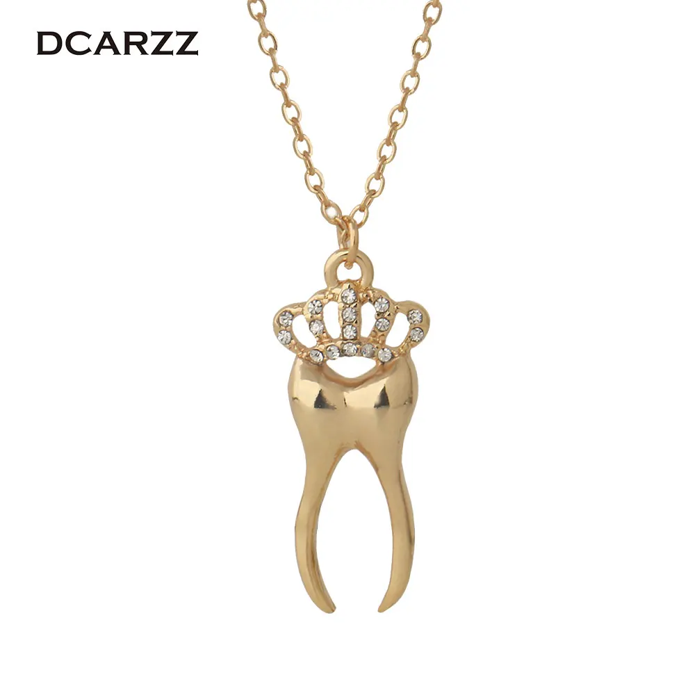 

Human Tooth with Crystals Pendant Dentist Necklace,Dentist Gift, Dentist Jewelry,Medical Jewelry for Doctor/Nurse