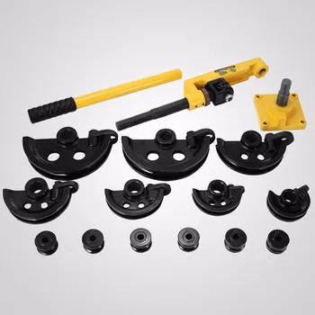 Online 3/8 To 1 INCH Pipe Tubing Bender Manual Pipe Bender Set With 7 Dies For Bending Pipes