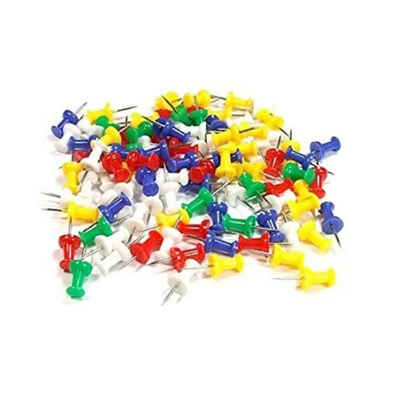 

40 Pcs Assorted Coloured Push Pins