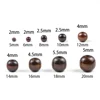 WLYeeS 5 to 20mm Brown Wooden Spacer Beads Natural Wood Loose Bead For Jewelry Bracelet Necklace Handmade DIY Ball accessories ► Photo 2/3