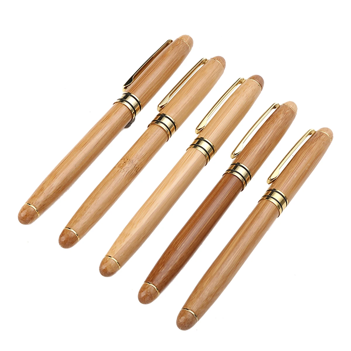 Mayitr Antique Wood Fountain Pen Bamboo Calligraphy Art Writing Fountain Pen 0.7mm-2.9mm